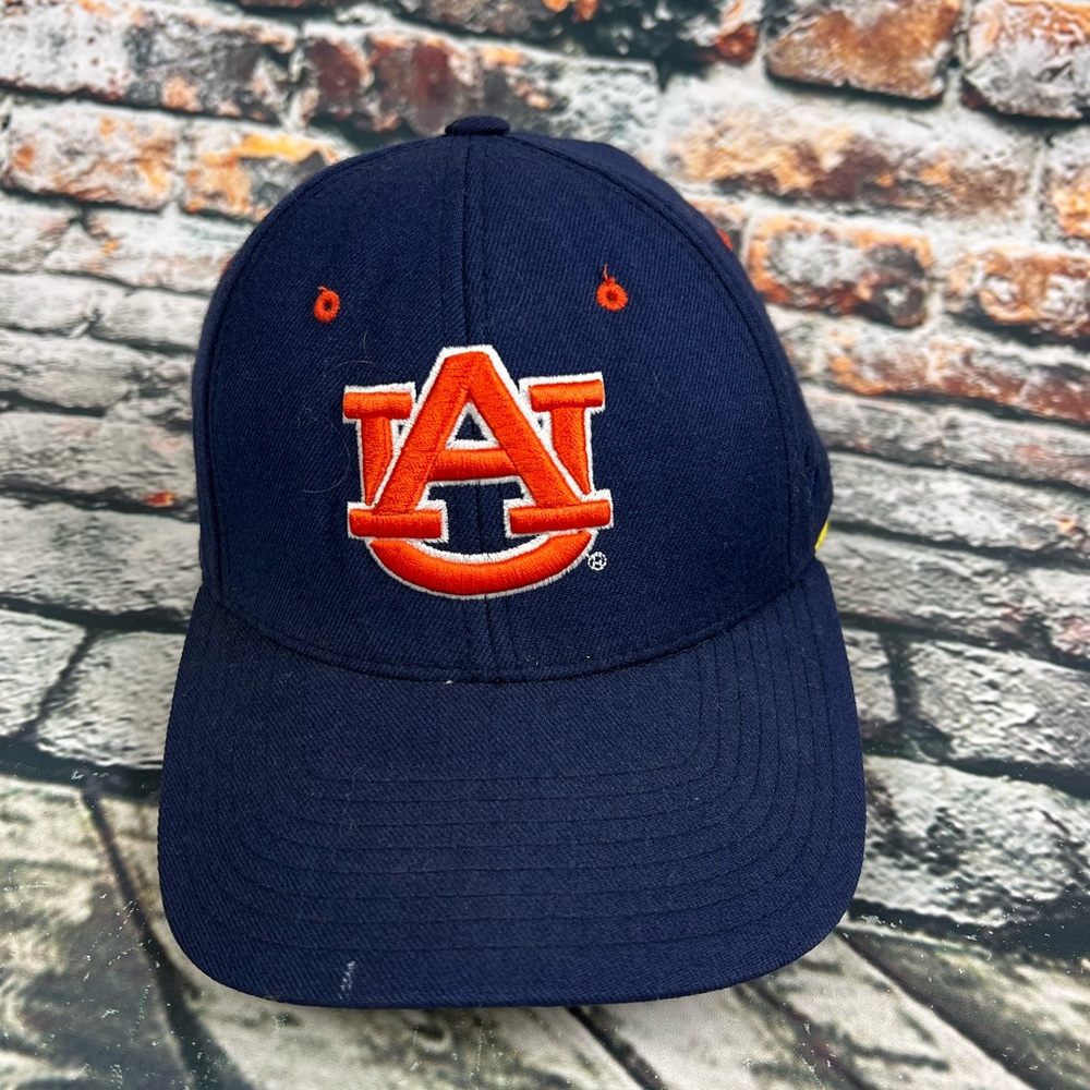 Auburn Tigers War Eagles Zephyr Blue Fitted Hat 7 1/2‎